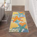 Nourison Home Aloha Multicolor 2'3" x 8' Runner Room Scene