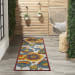 Nourison Home Aloha Multicolor 2'3" x 10' Runner Room Scene