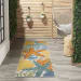 Nourison Home Aloha Multicolor 2'3" x 8' Runner Room Scene