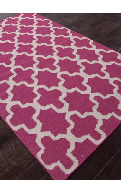 Addison And Banks Flat Weave Abr0505 Medium Magenta Area Rug Clearance
