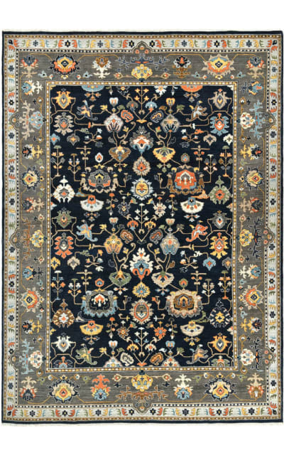 Amer Antiquity Anq-16 Navy Blue Area Rug