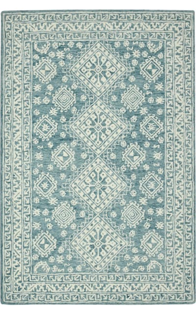 Amer Boscage Bos-64 Teal Blaze Area Rug