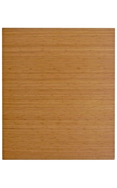 Bamboo Chair Mat Roll-Up No Lip Natural Area Rug