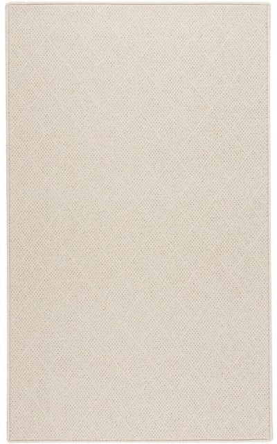 Capel White Wicker Serged 1987 Area Rug