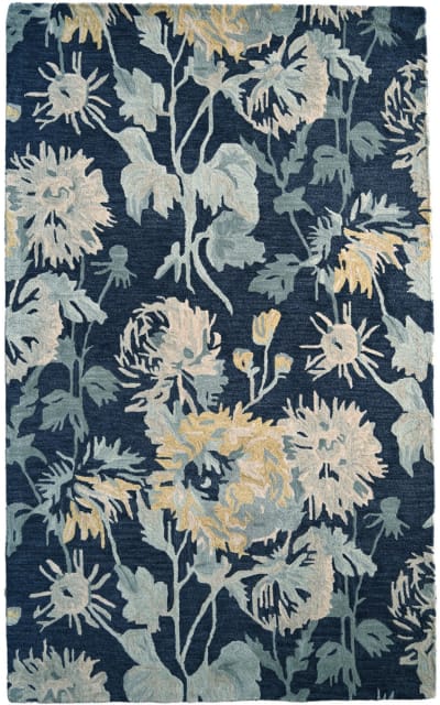 Capel Avanti Floral Nouveau 2579 Blue Multi Area Rug