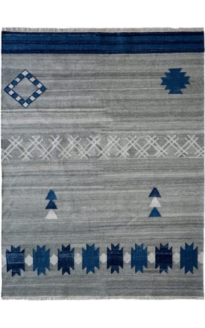 Capel Genevieve Gorder Vintage Moroc 3501 Indigo Gray Area Rug