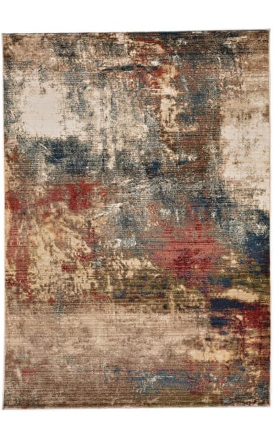 Capel Landis Abstract 3920 Blue Multi Area Rug