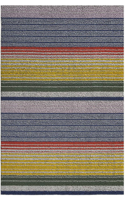 Chilewich Shag Pop Stripe Multi Area Rug