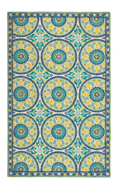 Lisette 19100 Cerulean Blue Area Rug Clearance