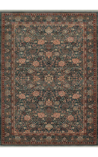 Couristan Kashimar Floral Vase Sage Area Rug