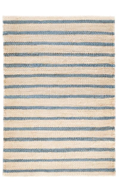 Moana Stripe Woven Blue Area Rug