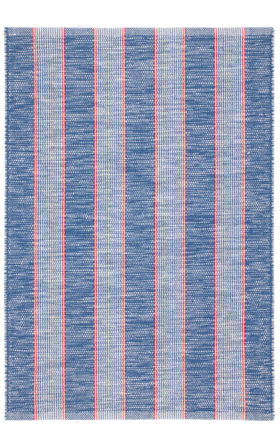 Hillsgrove Stripe Woven Denim Area Rug