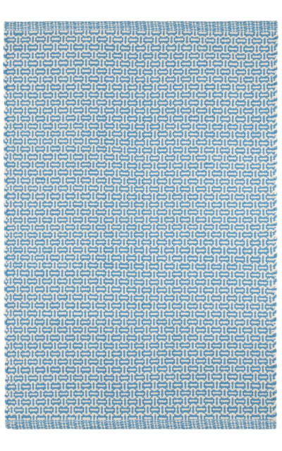 Miss Muffet Woven French Blue Area Rug