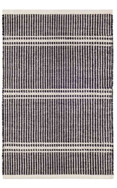 Malta Handwoven Black - Ivory Area Rug