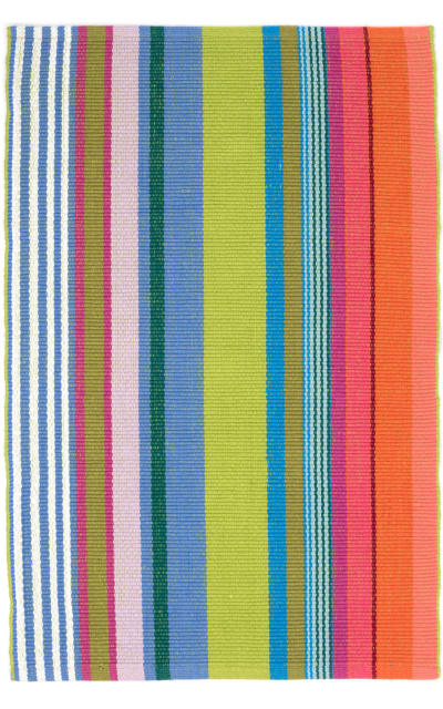 Mellie Stripe Blue Area Rug