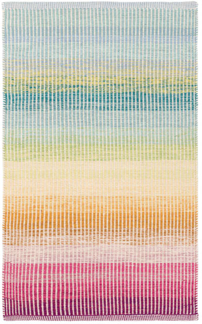 Watercolor Horizon Woven Blue Area Rug