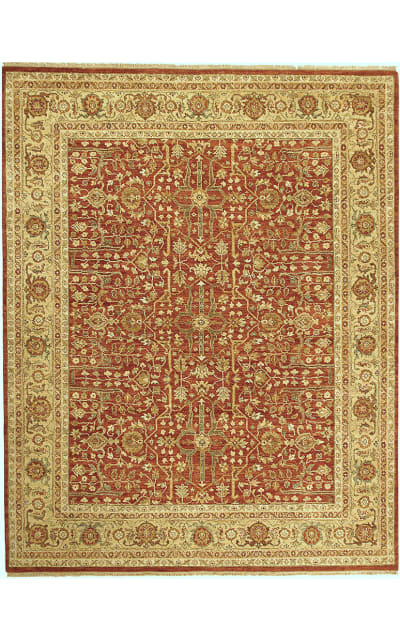 Due Process Jagapatti Ziegler Rust - Gold Area Rug