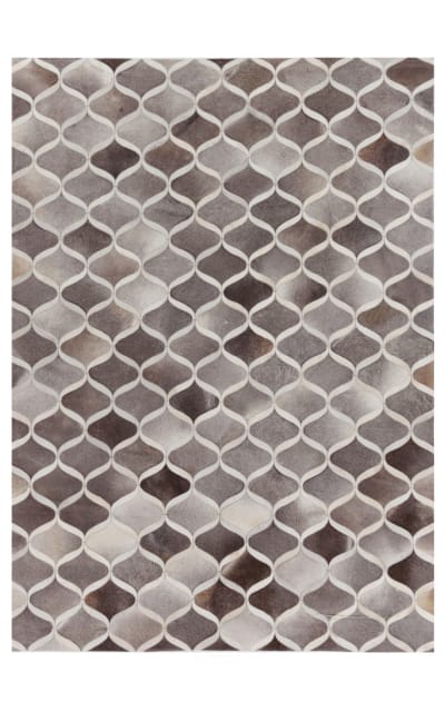 Natural Hide Hand Stitched 2152 Dark Gray - Multi Area Rug