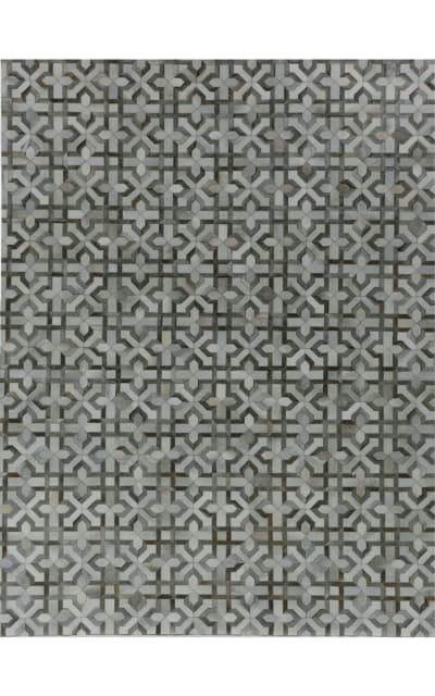 Natural Hide Hair on Hide 2209 Silver - Ivory Area Rug