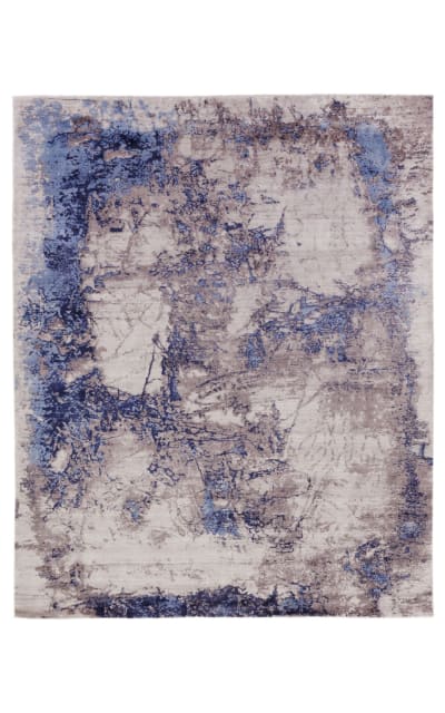 Roset Hand Woven 2536 Silver - Blue Area Rug