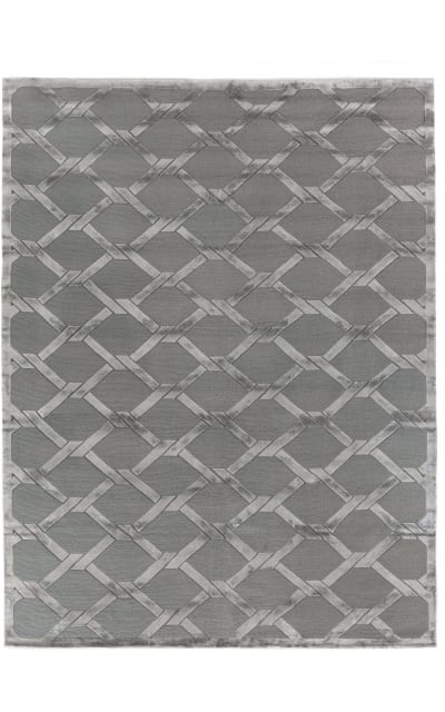 Exquisite Rugs Metro Velvet Hand Knotted 3296 Blue - Gray Area Rug