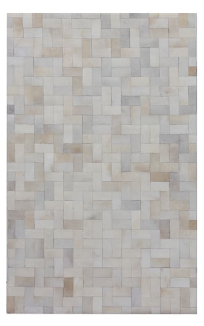 Natural Hide Hand Stitched 3354 Ivory - Multi Area Rug