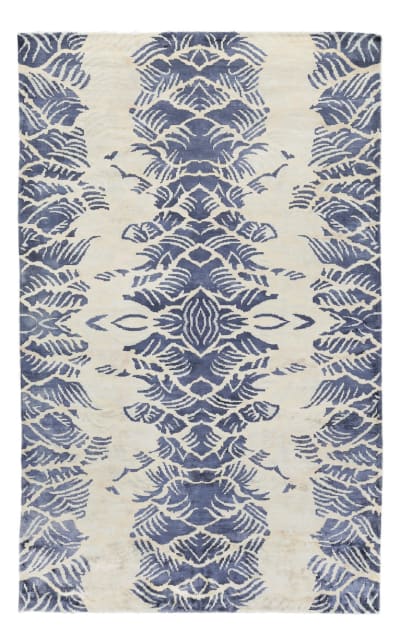 Cassina Hand Loomed 3869 Ivory - Blue Area Rug