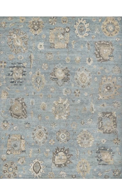 Heirloom Hand Knotted 3983 Light Blue - Multi Area Rug