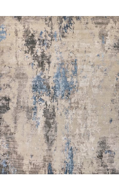 Cosmo Hand Knotted 4343 Blue - Silver - Multi Area Rug