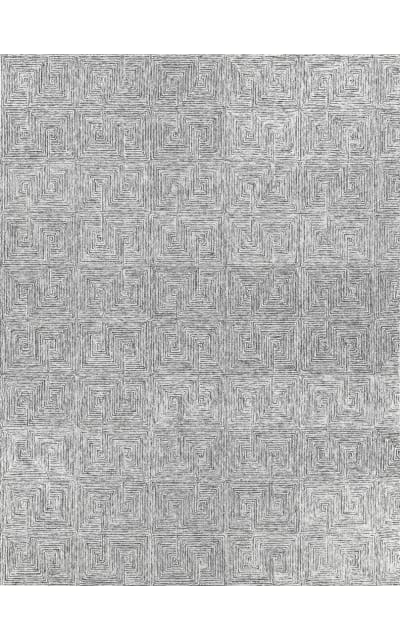 Exquisite Rugs Caprice 4773 Black-Ivory Area Rug