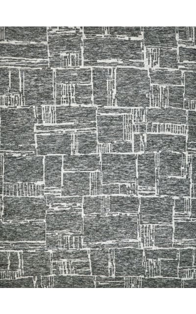 Aldridge Hand Knotted 6829 Charcoal - Ivory Area Rug