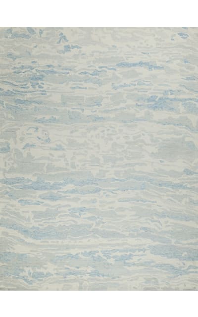 Cortero Hand Tufted 7157 Light Blue - Ivory Area Rug