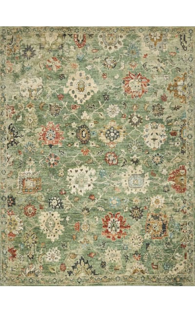 Oxford Hand Knotted 7222 Green Area Rug