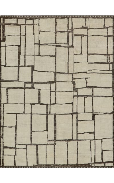 Mojave Hand Knotted 7457 Ivory - Espresso Area Rug