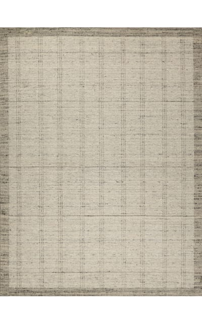 Desi Hand Knotted 7462 Silver Area Rug