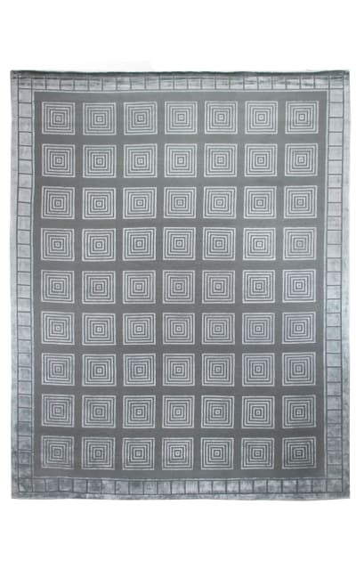 Metro Velvet Hand Knotted 9418 Light Blue Area Rug