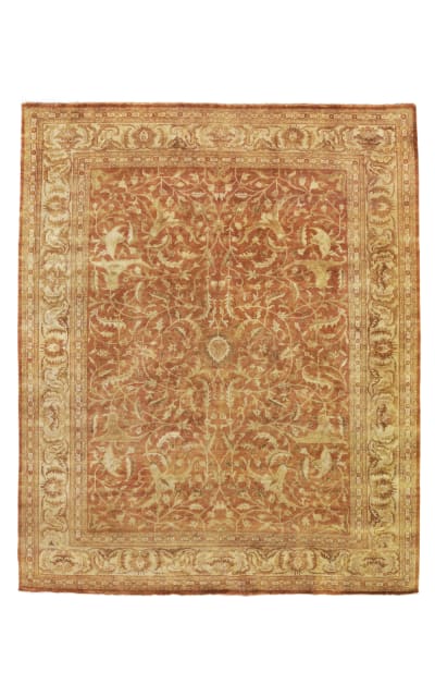 Antique Weave Oushak Hand Knotted 9564 Rust - Ivory Area Rug