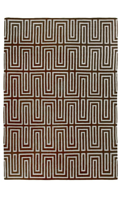 Flatweave Flatweave 9624 Brown Area Rug