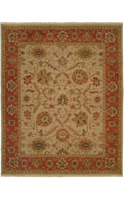 Kalaty Soumak Su-114 Ivory-Rust Area Rug Clearance