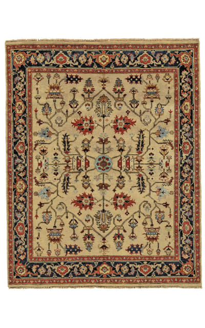Feizy Ustad 6109f Camel - Black Area Rug