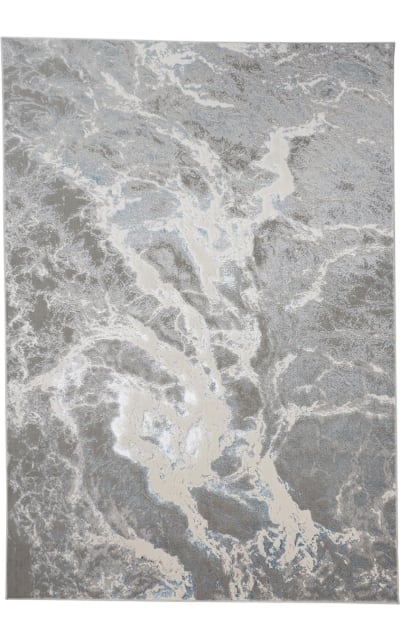 Azure 3539F Gray - Blue Area Rug