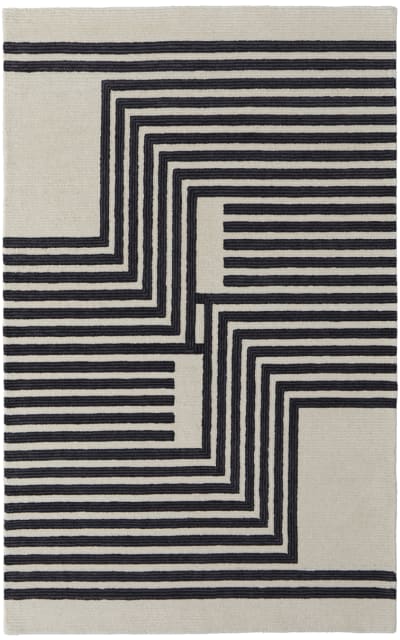 Maguire 8900f Ivory - Black Area Rug