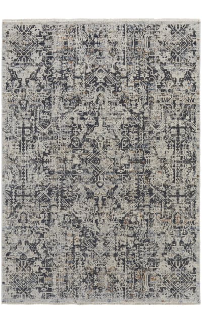 Kaia 39huf Navy - Beige Area Rug