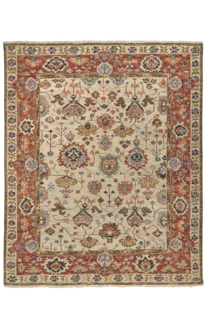 Feizy Carrington 6805f Beige - Rust | Rug Studio