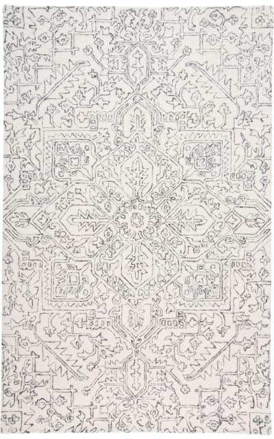 Belfort 8778f Ivory - Charcoal Area Rug