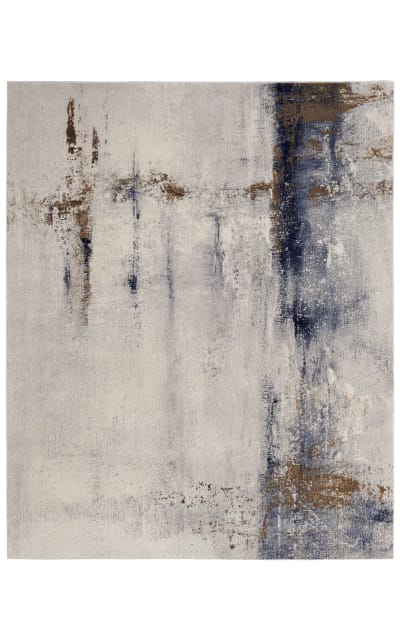 Clio 39lxf Ivory - Blue Area Rug
