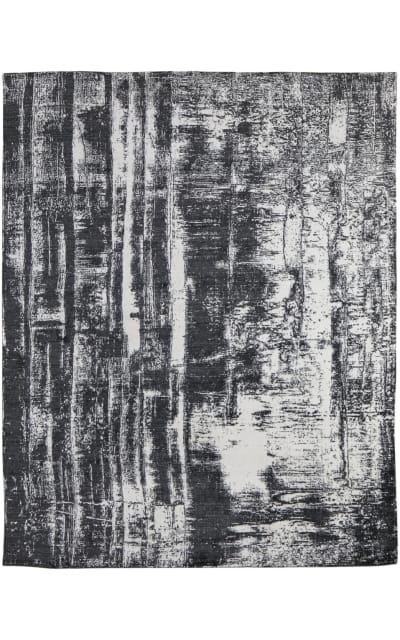 Coda 8929f Black - White Area Rug
