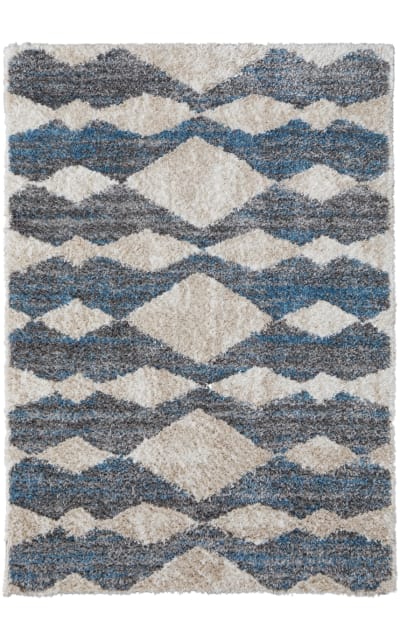 Mynka 39iff Blue - Gray Area Rug
