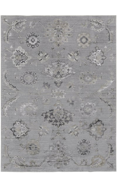 Feizy Macklaine 39fqf Silver - Beige Area Rug