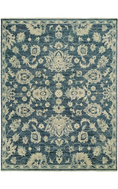 HRI Aria Ar-9 Dark Blue Area Rug